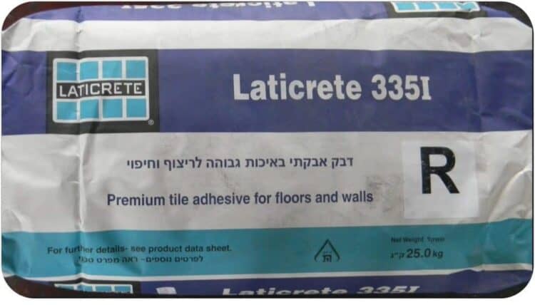 LATICRETE 335IR דבק צמנטי מהיר יבוש